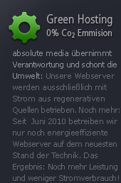 Green Hosting bei absolute media