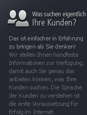 Was suchen eigentlich Ihre Kunden